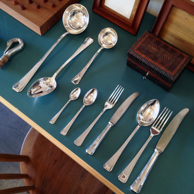 シルバープレート、アンティーク、カトラリー、シルバー、オーストリア、アーサークルップ、artherkrupp、silver、cutlery