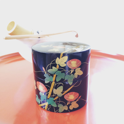 茶道具、棗、漆器、蓋物、朝顔、古道具、しつらえ、蒔絵