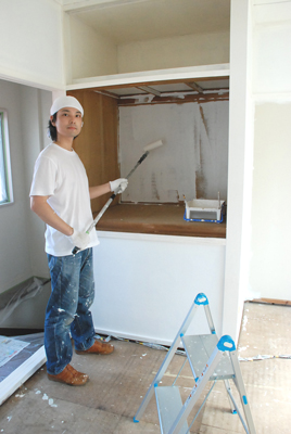 塗装中