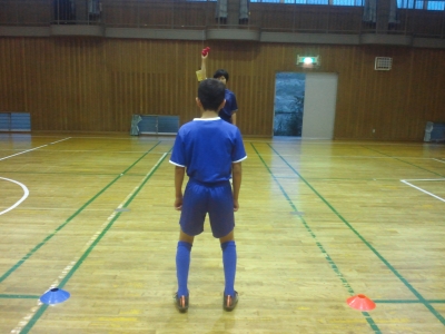 ボールに対して準備