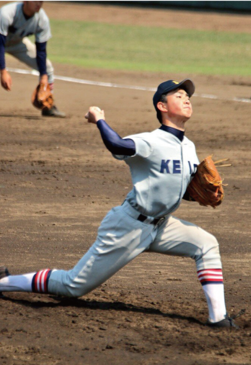 原田匠投手（慶應義塾3年）
