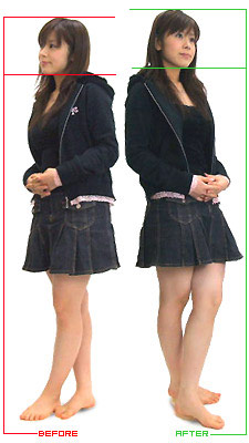 女性だってヒールの低い靴で足を長く見せたい時はあります。ヒールの低い靴にパンツ、スニーカーにジーンズの組み合わせもよくあると思います。ハーフエッグは、女性にもご使用頂けます。
