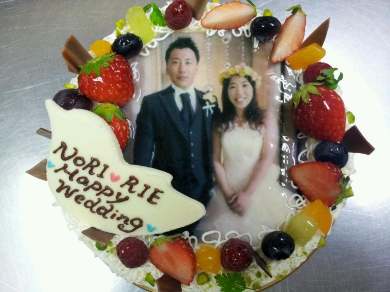 写真ケーキ