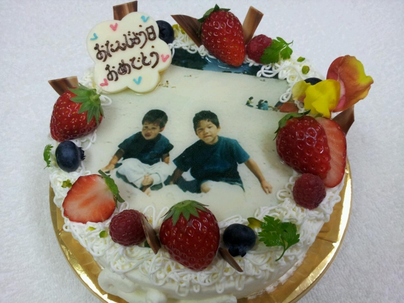 写真ケーキ