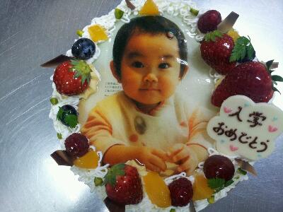写真ケーキ