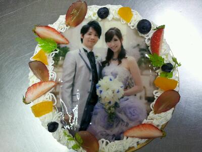 写真ケーキ
