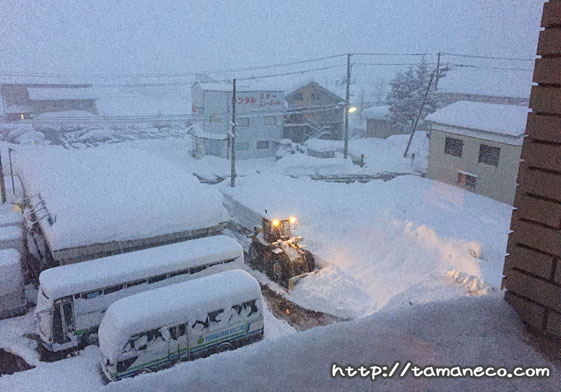 湯沢パークホテルからの眺め(雪)