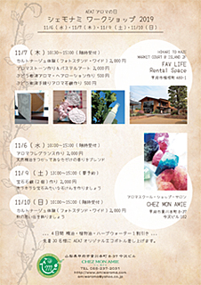 AEAJアロマの日 -シェモナミ ワークショップ 2019 - PDF AEAJアロマの日 -シェモナミ ワークショップ 2019 - PDF