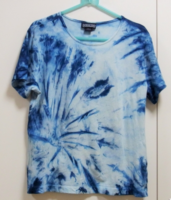 藍染めのTシャツ | 染織工房 いっぽ