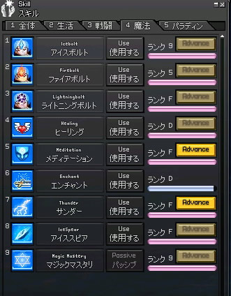 魔法スキル