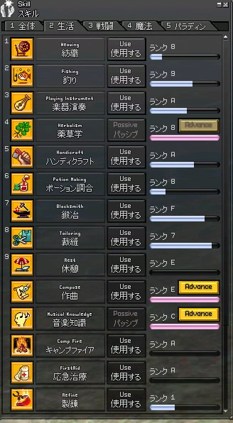 生産スキル
