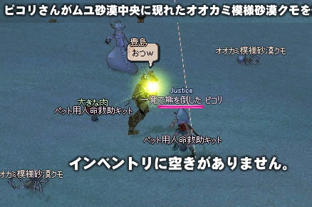 これも初オオカミ砂漠くも