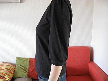 ニッセン 汗じみ防止パフ袖Tシャツ4