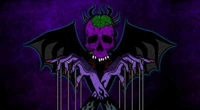 ダーク 手 スカル イラスト dark skull hand illustration