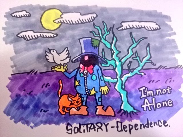 Solitary Dependence イラスト アート 落書き illustration art artwork drawing copic コピック