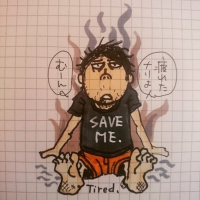 サトウトモヒコ イラスト tomohikosato satotomohiko illustration 自画像 selfportrait art