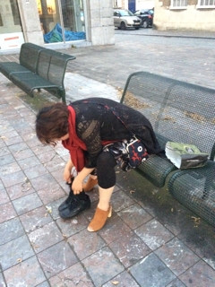 履き替える