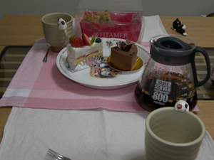 お試しで撮影、秘密のお茶会風景(爆)