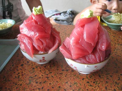青森浅虫温泉鶴亀屋食堂マグロ丼