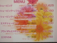 エステメニュー
