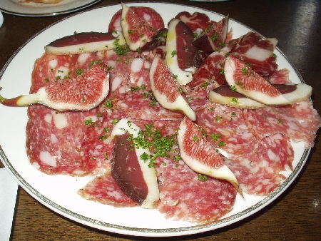 西洋料理コリス イタリアンサラミと鴨の生ハム