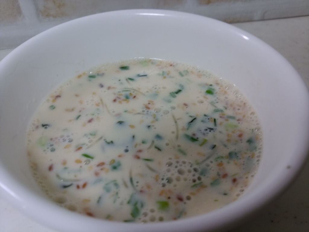 豆乳春雨わかめスープ