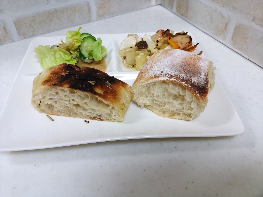 20180126-18-HappyCooking 藤田裕子先生のホーローパン&グリル野菜&酒粕プリン 持ち帰った生地を焼いてみた.jpg