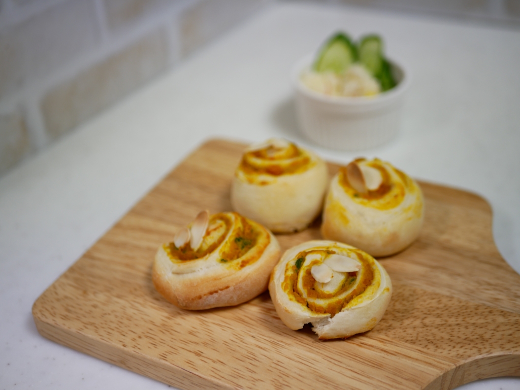 かぼちゃのうずまきパン
