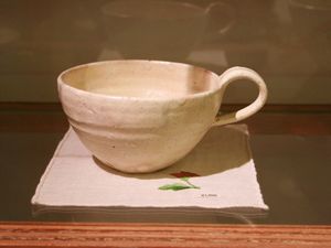 小野愛 粉引スープマグ