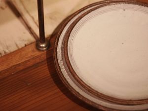 林さとみ粉引鎬7寸8寸皿
