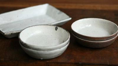 谷井直利 丸皿 長角鉢
