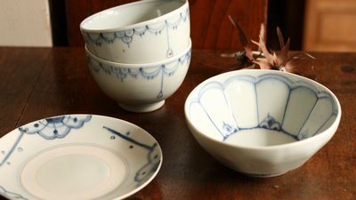 稲村麻耶 スープボウル 瓔珞紋飯椀 梅三ツ花紋5寸皿