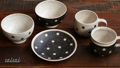 金井啓 dropsプレート カフェオレボウル カップ