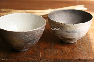 谷井直利 ビードロどんぶり 刷毛芽どんぶり