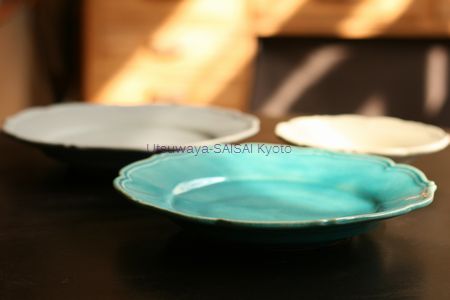 awabi ware 岡本純一 輪花皿 アワビウェア