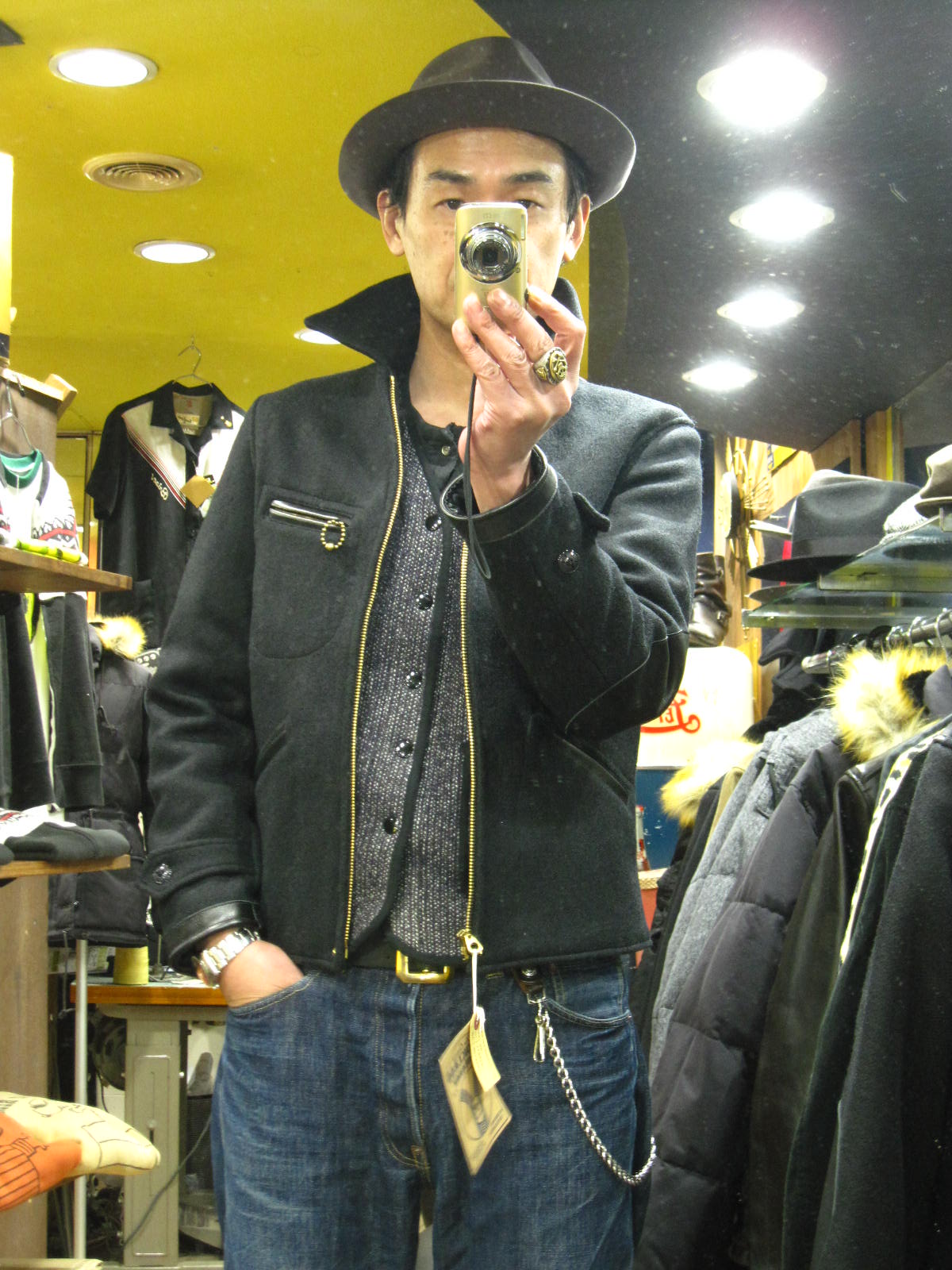 シュガーケーン　WOOL　MELTON　SPORTSJACKET　サイズ38 黒 シュガーケーン WOOL MELTON SPORTSJACKET サイズ38 黒 楽天市場