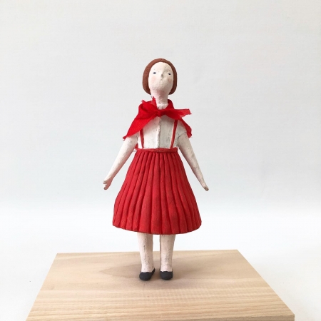 鈴木佳世さん 頭像 鈴木佳世 森と少女 陶製オブジェ