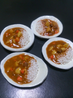 ミニチュアカレーライス