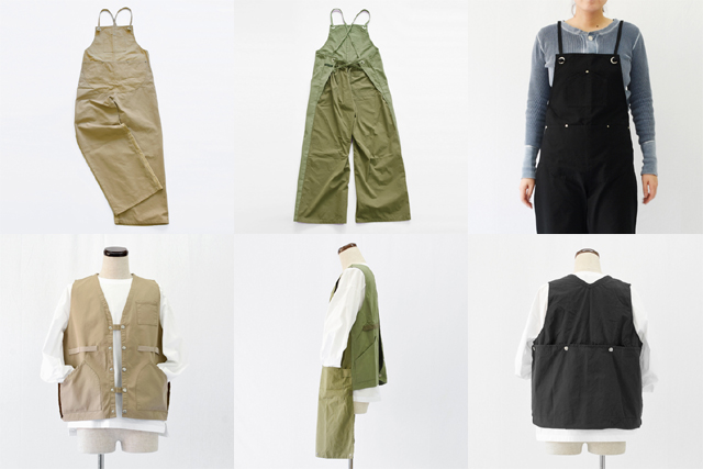 Napron(ナプロン)SALOPETTE APRON、HUNTING VEST APRON