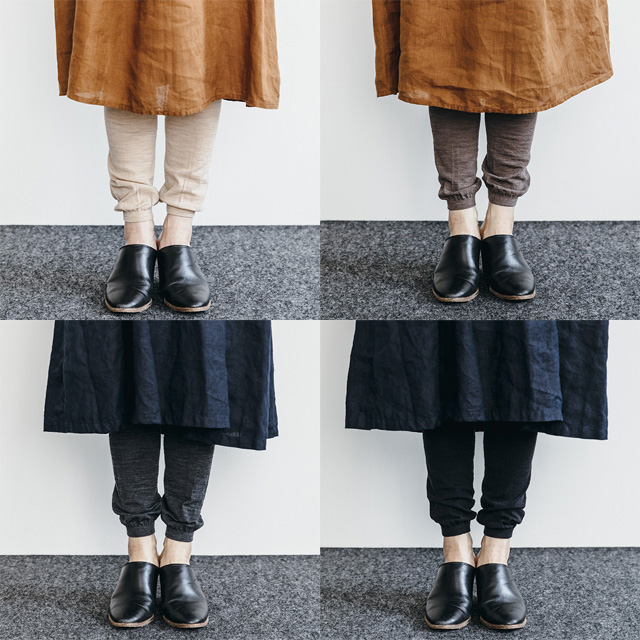 fog linen work リネンレギンス　 ブラック　未開封