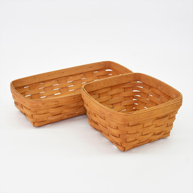 Handwoven Maple Basket Longaberger, USA LIFETIME & Co.