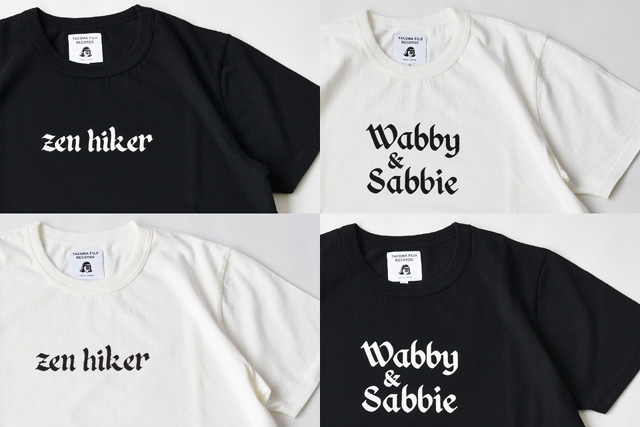 Tacoma Fuji Records(タコマフジレコーズ)2020ss T-shirts Zen Hiker、Wabby & Sabbie