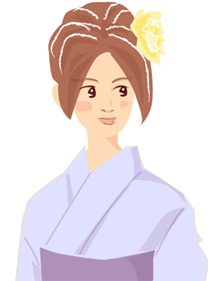 ゆかたのイラスト