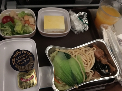 機内食ロスから北京1