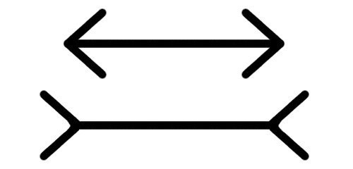 数字の噂・裏技・裏話_同じ長さなのに違って見える