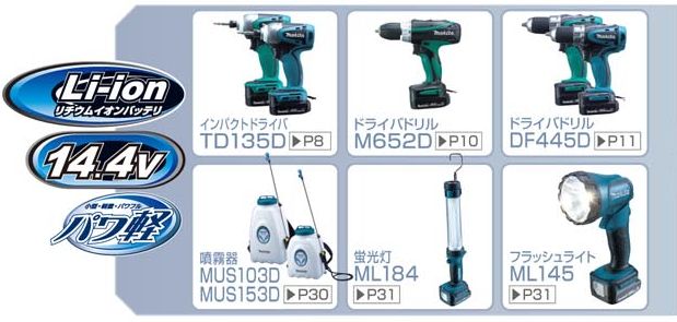 マキタ BL1415対応機種