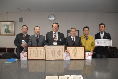 市長公室にて
