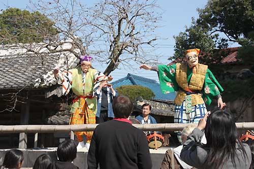 WCI 相島芸術文化村でのお囃子見学