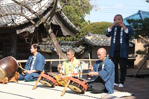 WCI 相島芸術文化村でのお囃子見学