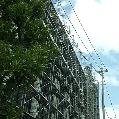 清水の八月の空
